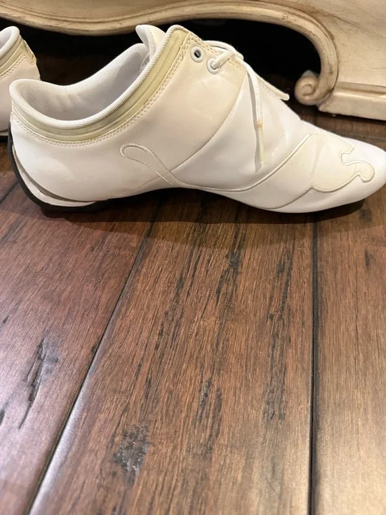 Puma x Scuderia Ferrari Future Cat Leather Sneakers - White - Size 11 - Picture 12 of 12